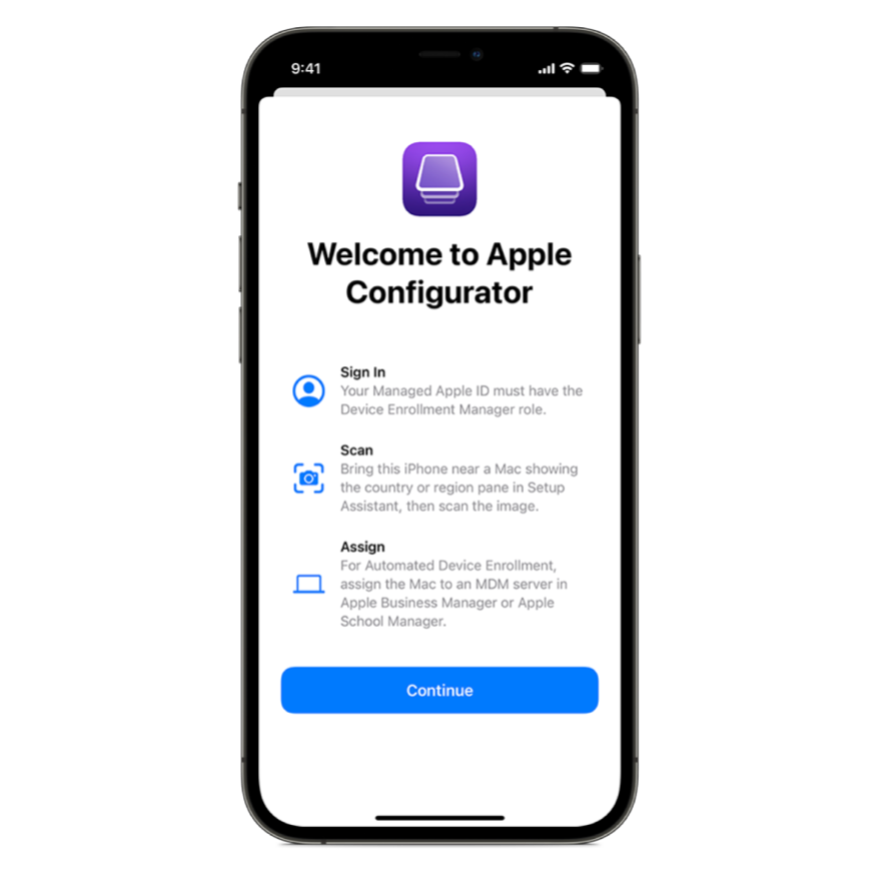 iphone - welcome to apple configurator